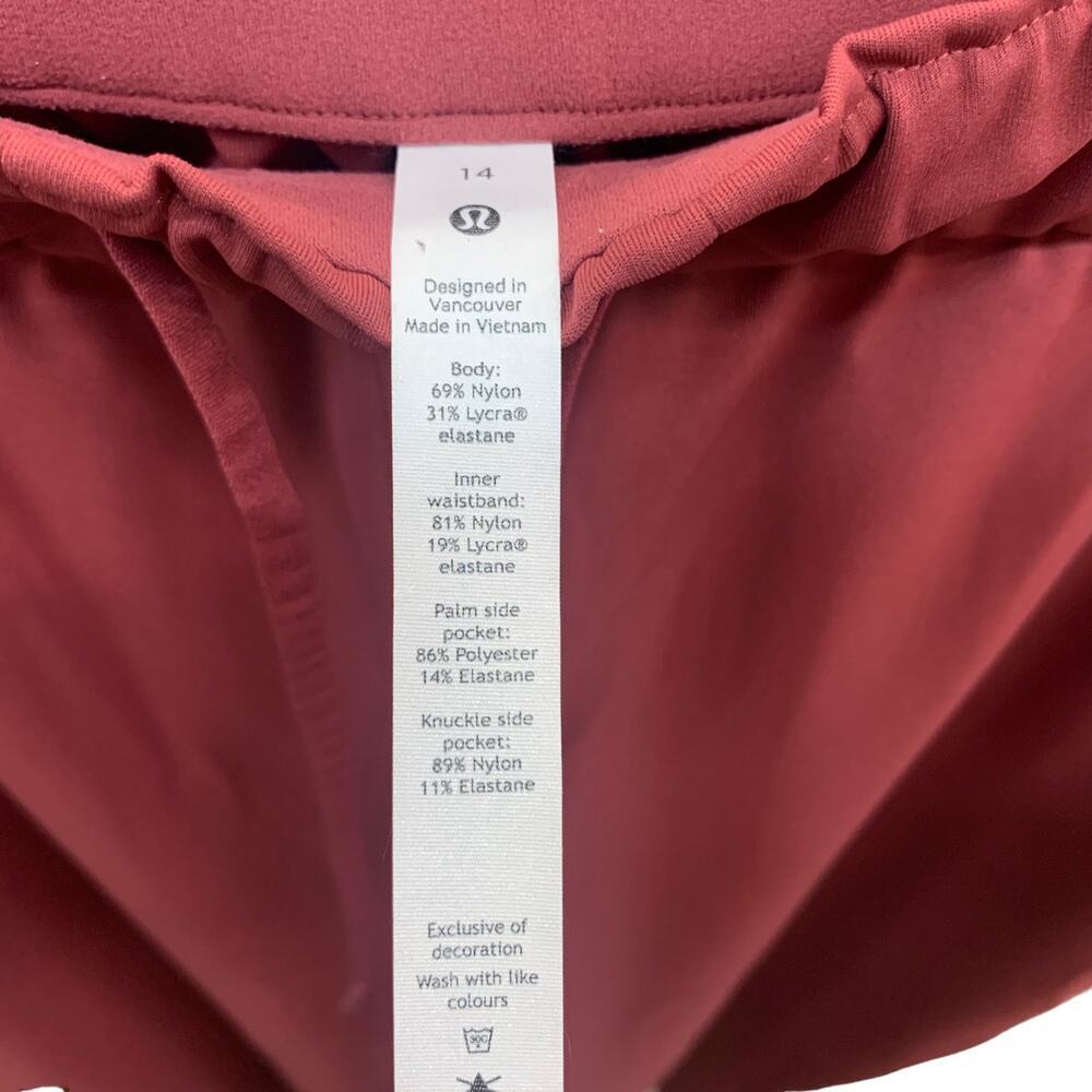 Lululemon Keep Moving Pant SZ 14 Pink Mauve - Picture 3 of 6